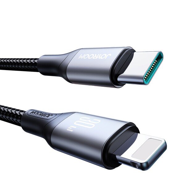 USB kabelis Joyroom S-A28 USB-C to Lightning 30W 1.0m juodas 1