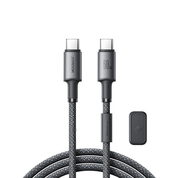 USB kabelis Joyroom SA-50 USB-C to USB-C 60W 1.2m tamsiai pilkas