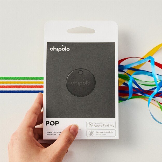 Chipolo POP &ndash; Bluetooth Tracker with Replaceable Battery for iOS & Android, Black 4