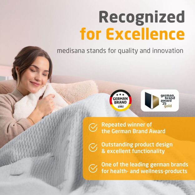 Medisana HB 416 Heated blanket light grey 5
