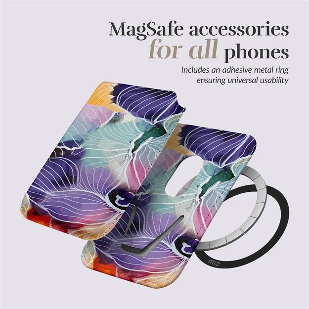 MIO Flowers Magsafe Case Compatible Card Holder 5