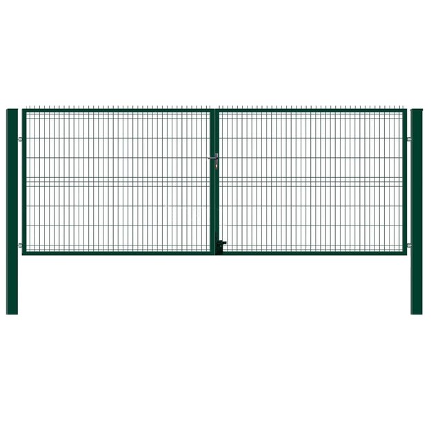 Vartai su dviem stulpais 1530x3000 mm (Ral6005)