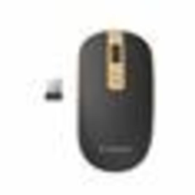 MOUSE USB OPTICAL WRL BLACK/GOLD MUSW-4B-06-BG GEMBIRD 1