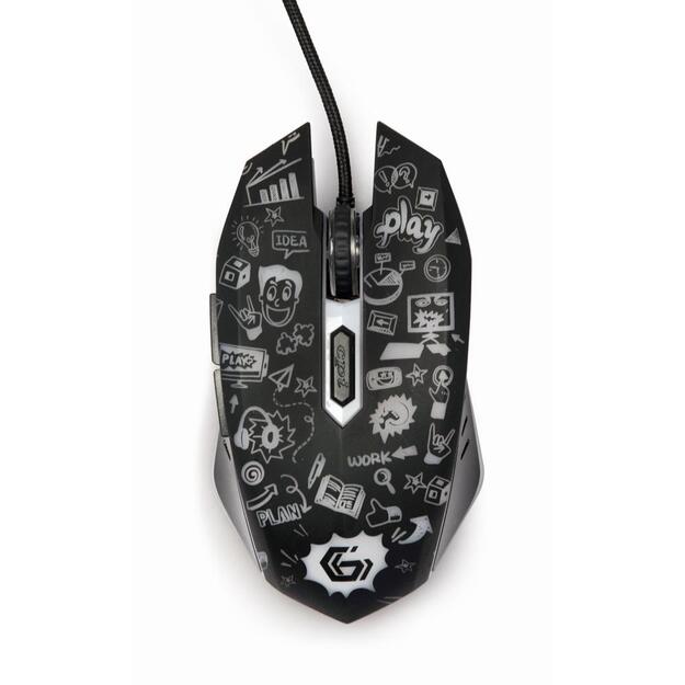 MOUSE USB OPTICAL BLACK/MUS-6B-GRAFIX-01 GEMBIRD