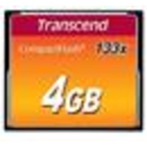 MEMORY COMPACT FLASH 4GB/SLC TS4GCF133 TRANSCEND 1