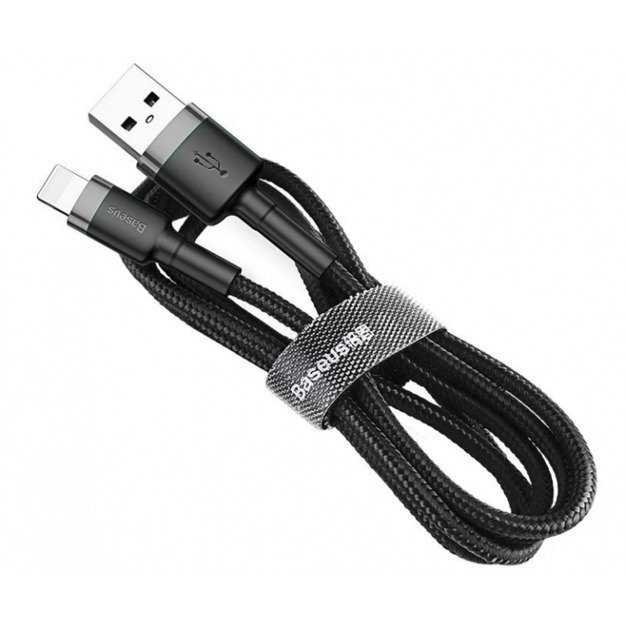 Baseus Cafule Cable durable nylon cable USB / Lightning QC3.0 2A 3m black-gray 1