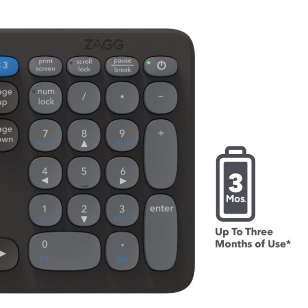 ZAGG Pro Keyboard 17  Full Size-Charcoal-UK (wireless charging on mat) 2