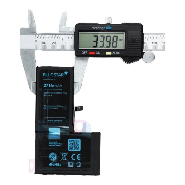 Battery for iPhone X 2716 mAh Blue Star HQ 2