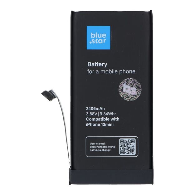Battery for iPhone 13 MINI 2406 mAh Blue Star HQ