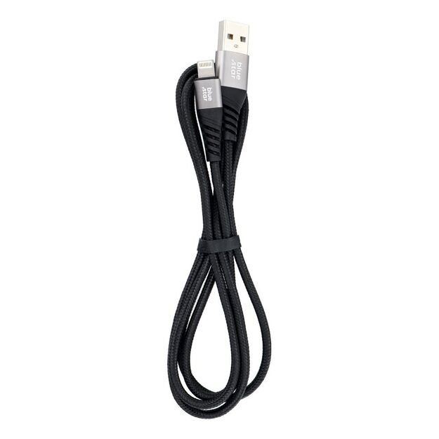 Cable USB A to Lightning Blue Star 2,4A with braid 1,2 m TFK-DC-003 black 3