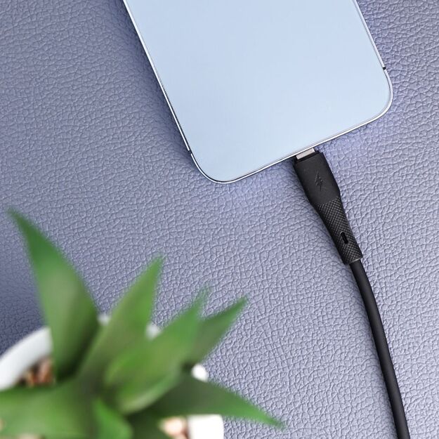 Cable USB C to Lightning Forcell F-Energy PD 3A 27W Silicone 1 m C346 black 2