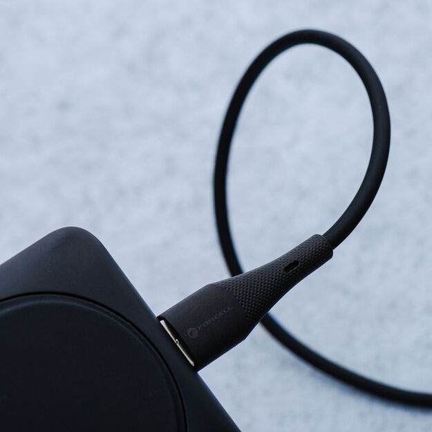 Cable USB C to Lightning Forcell F-Energy PD 3A 27W Silicone 1 m C346 black 5