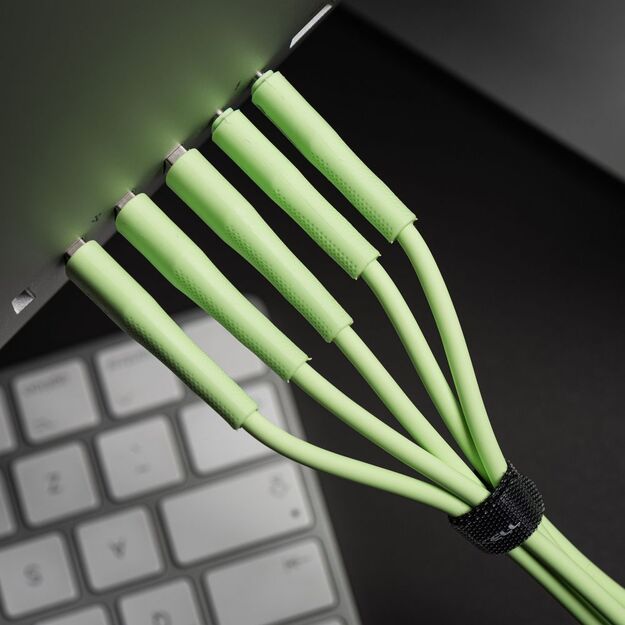 Cable USB C to Lightning Forcell F-Energy PD 3A 27W Silicone 1 m C346 green 6