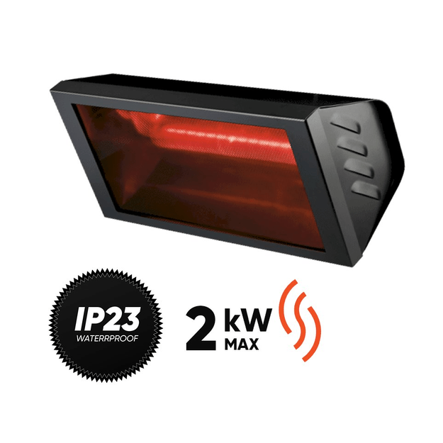 Halogeninis infraraudonųjų spindulių &scaron;ildytuvas Helios Radiant Black