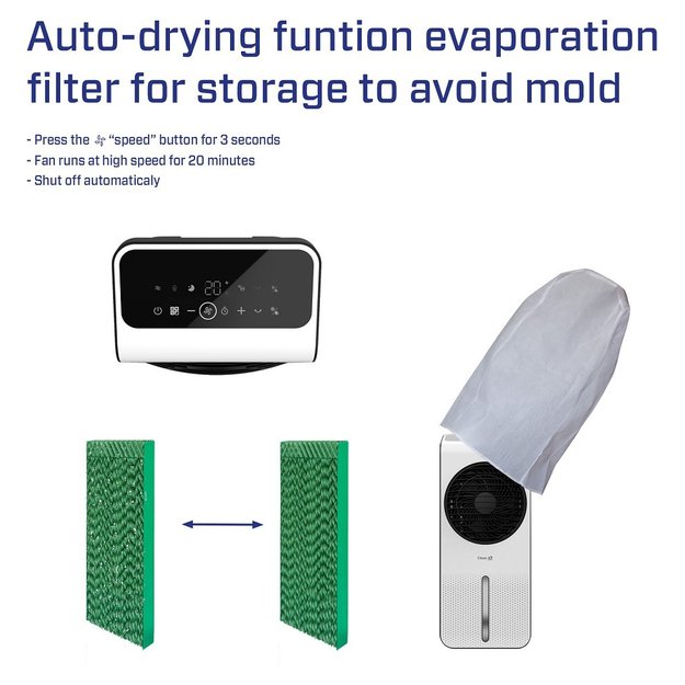 3in1  oro vėsintuvas, drėkintuvas ir ventiliatorius Clean Air CA-104 8