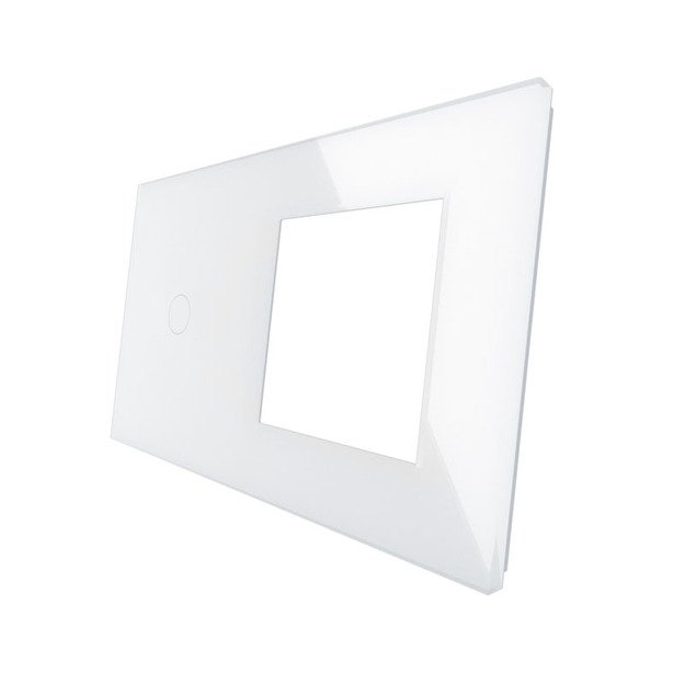 Vienpolis sensorinis dangtelis su vienviečiu rėmeliu Feelspot, baltas 1