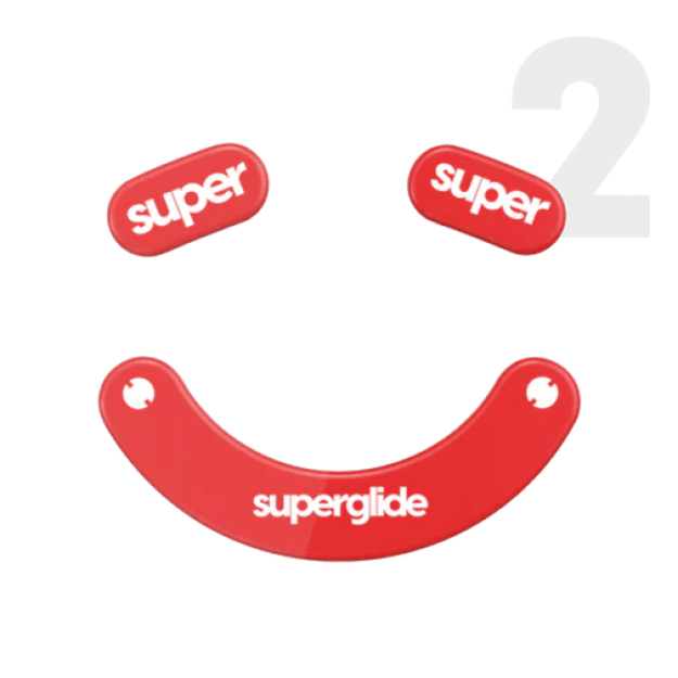 Superglide 2 (Type-C) Glass Skates Razer Viper V2 Pro Red (Raudoni) Pakaitiniai Mouse Feet