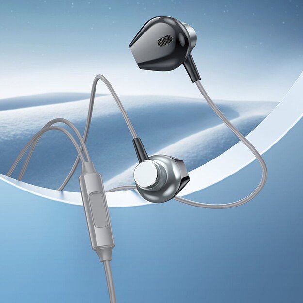 Ausinės Hoco M125 3,5mm pilkos 2