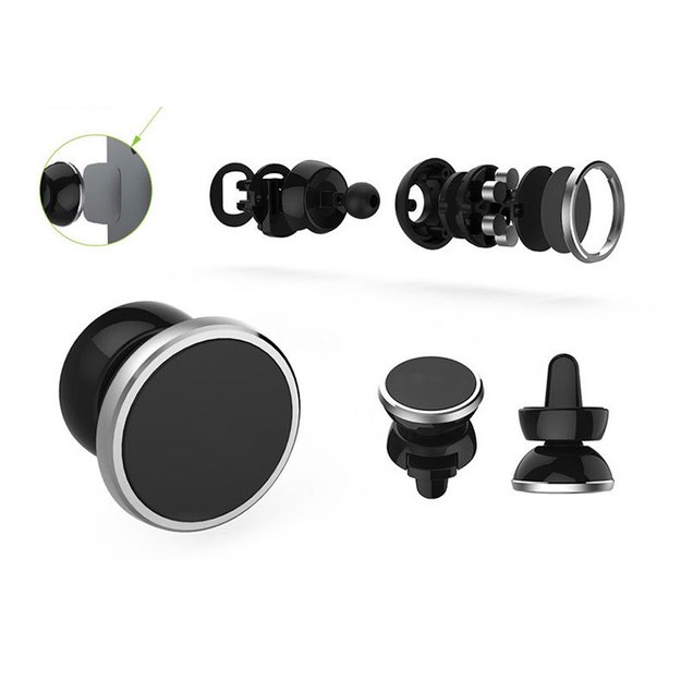 Automobilinis telefono laikiklis CPH-26, tvirtinamas ant ventiliacijos grotelių, magnetinis 1