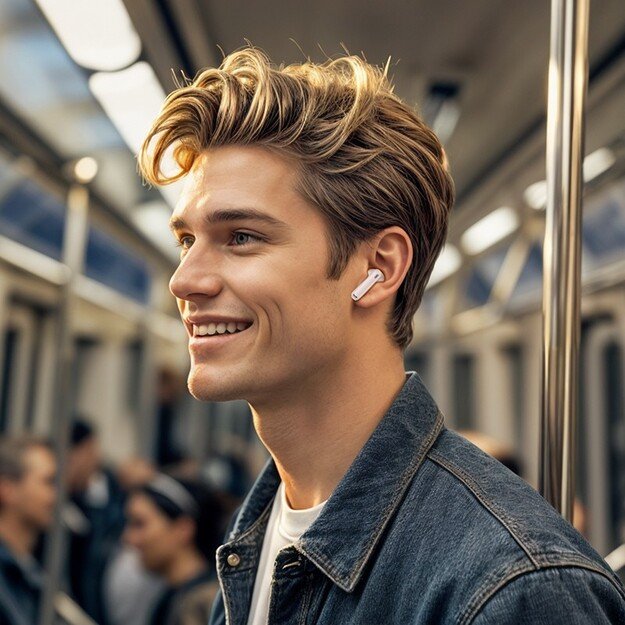 Belaidės ausinės Borofone FQ7 ANC+ENC juodos 3