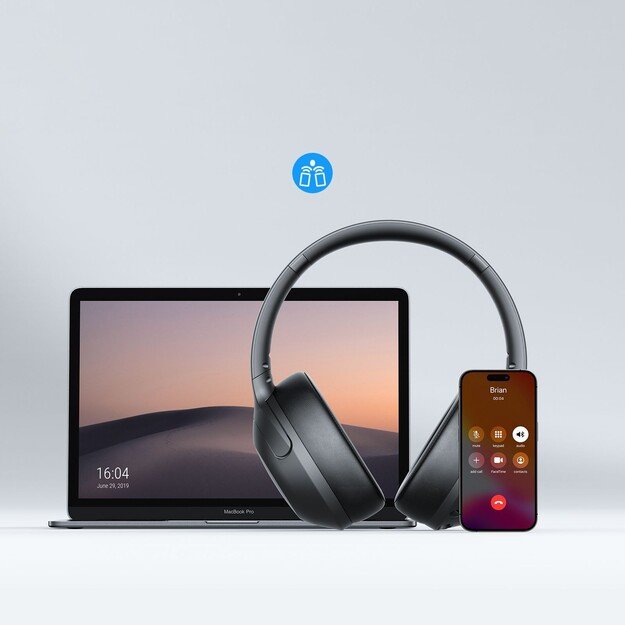 Belaidės ausinės Joyroom JR-JH2 Hybrid ANC juodos 2