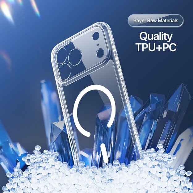 Dėklas Dux Ducis Clin Magsafe Apple iPhone 17 Pro skaidrus 5