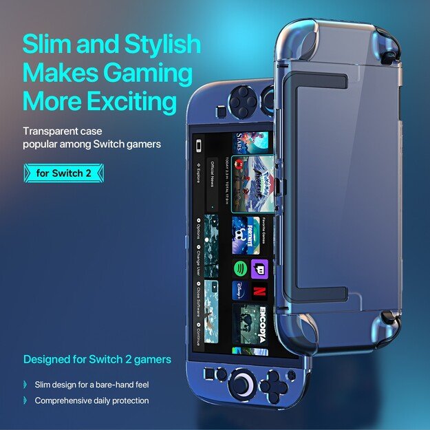 Dėklas Dux Ducis Protective Case Nintendo Switch 2 skaidrus 1