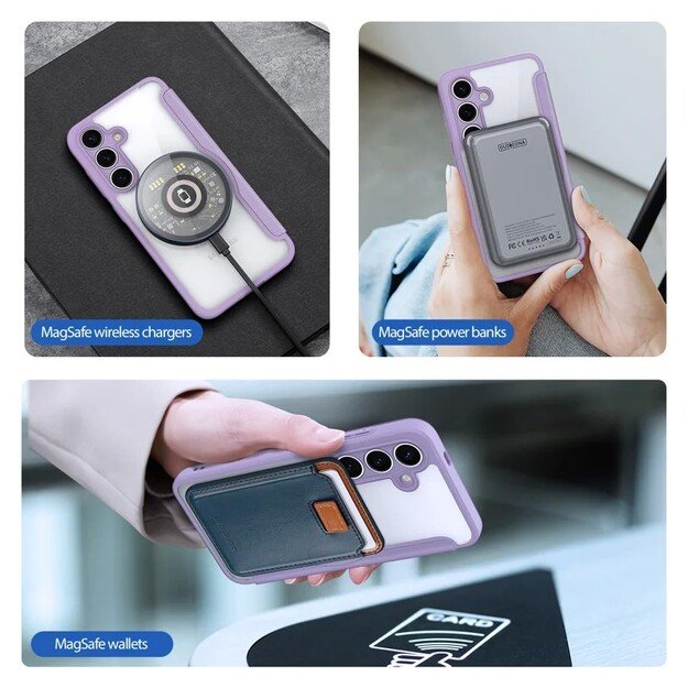 Dėklas Dux Ducis Skin X Pro skirtas Samsung S931 S25 violetinis 3