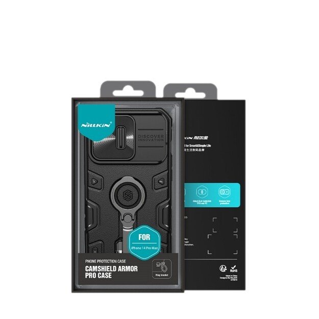 Dėklas Nillkin CamShield Armor Pro Apple iPhone 14 Pro juodas 5