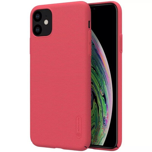 Dėklas Nillkin Super Frosted Shield Xiaomi Redmi Note 12 5G/Poco X5 5G raudonas 1