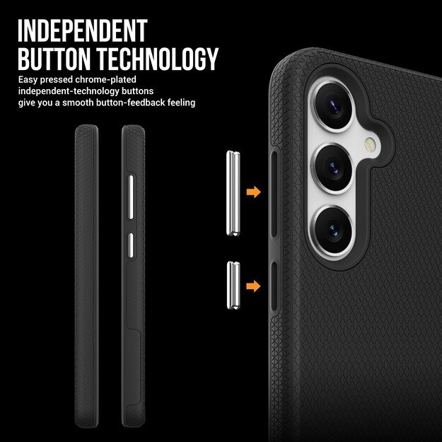 Dėklas Perfectionists Triangle Case Samsung S721 S24 FE juodas 4