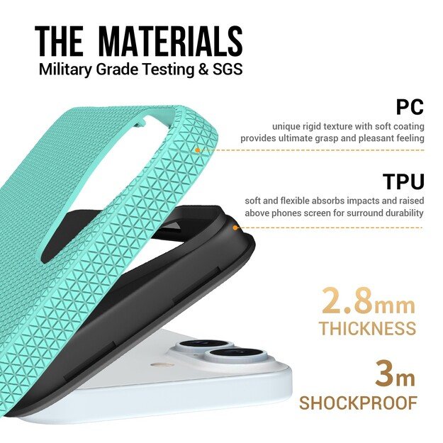 Dėklas Perfectionists Triangle Mag Case Apple iPhone 16 Plus žalias 4