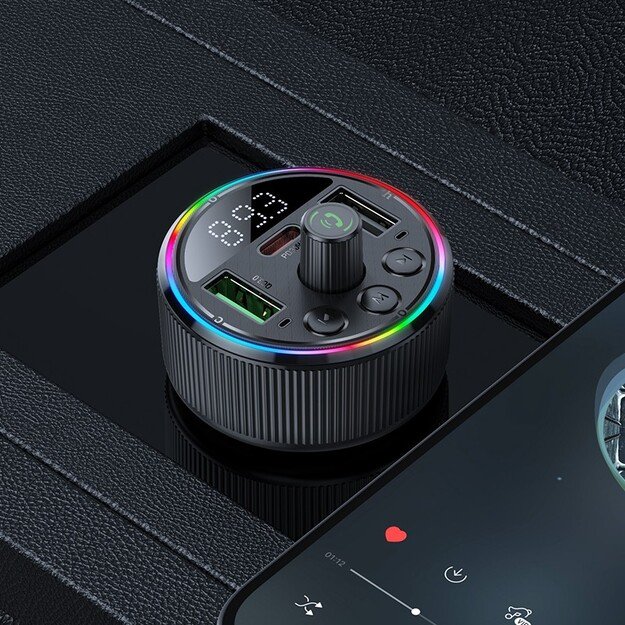 FM bangų moduliatorius Hoco E82 PD30W+QC3.0 4