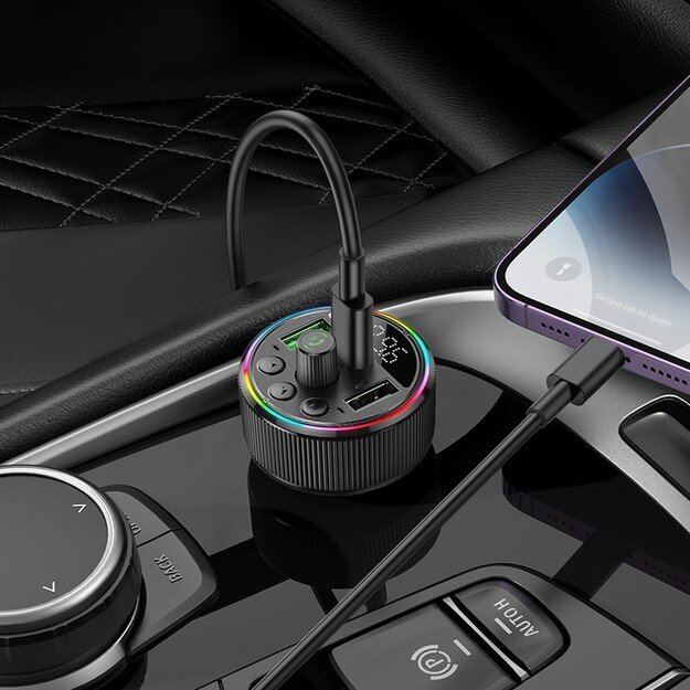 FM bangų moduliatorius Hoco E82 PD30W+QC3.0 3