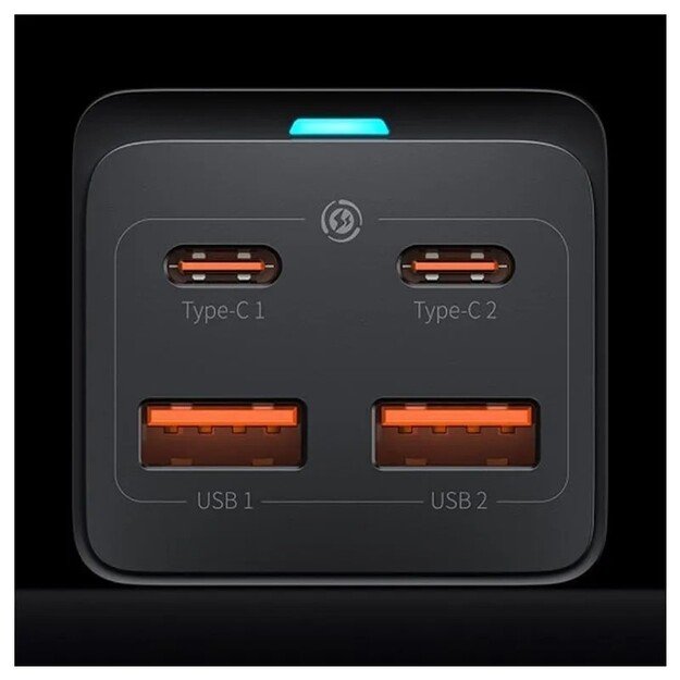 Įkroviklis Baseus GaN3 Pro 100W 2xUSC-C/2xUSB-A juodas CCGP000101 3
