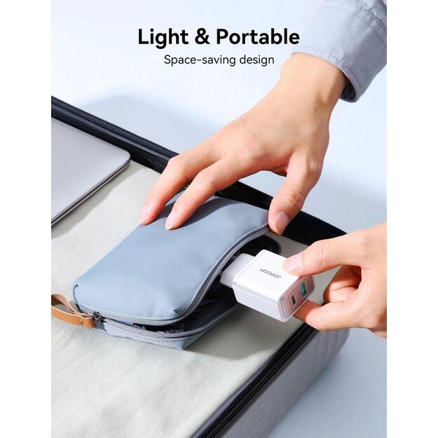 Įkroviklis Joyroom JR-TCF15 30W USB-C/USB-A baltas 4