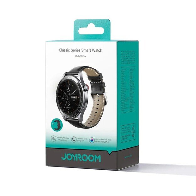 I&scaron;manusis laikrodis Joyroom JR-FC2 Pro Classic Series Smart Watch (Make/Answer Call) Moonlight Silver 5