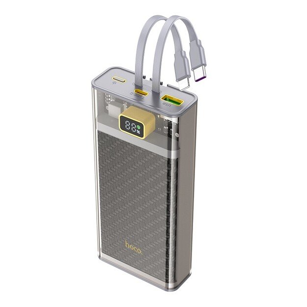 I&scaron;orinė baterija Power Bank Hoco J104A Discovery Edition 22.5W 20000mAh pilka 2