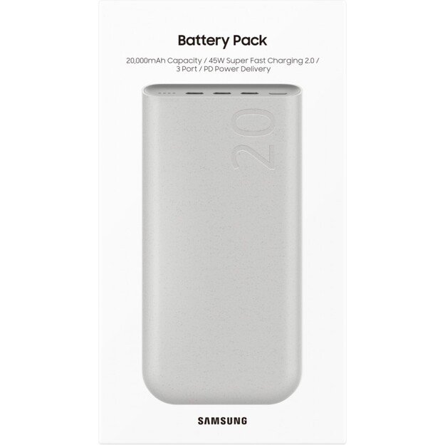 I&scaron;orinė baterija Power Bank Samsung EB-P4520XUEGEU PD45W 20000mAh rusva 5