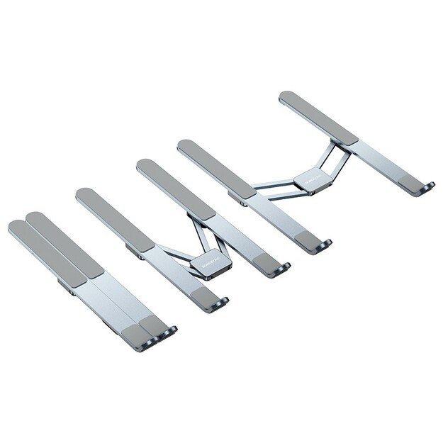 Sulankstomas ne&scaron;iojamo kompiuterio stovas Borofone BH117 pilkas 1