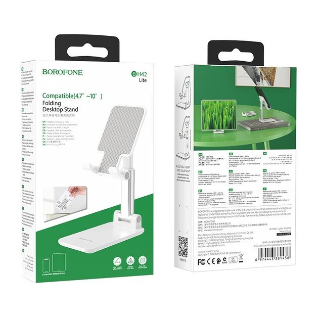 Telefono laikiklis Borofone BH42 Lite Star, baltas 3