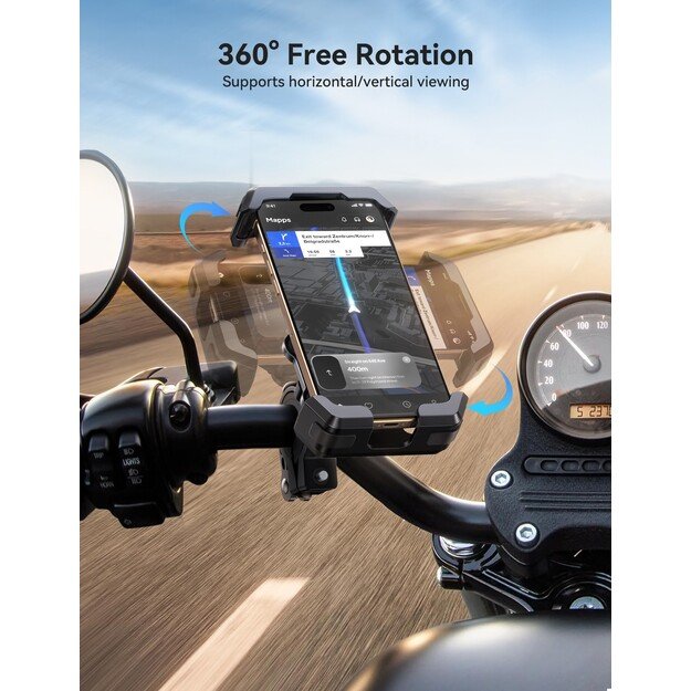 Telefono laikiklis dviračiui Joyroom JR-ZS428 juodas 2