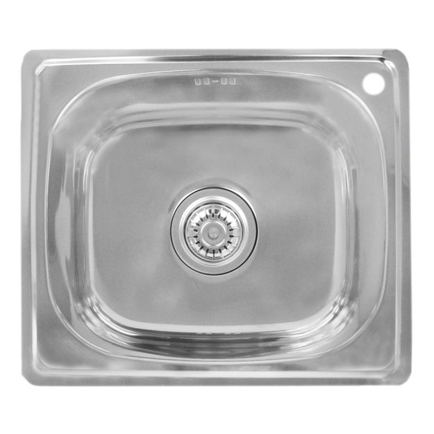 Nerūdijančio plieno plautuvė 603 de&scaron;inė su sifonu