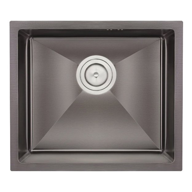 Nerūdijančio plieno plautuvė D5843HT BLACK su sifonu 1.0 mm