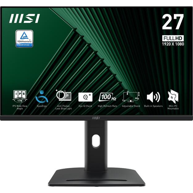 LCD Monitor|MSI|PRO MP275PG|27 |Business|Panel IPS|16:9|100 Hz|1 ms|PROMP275PG