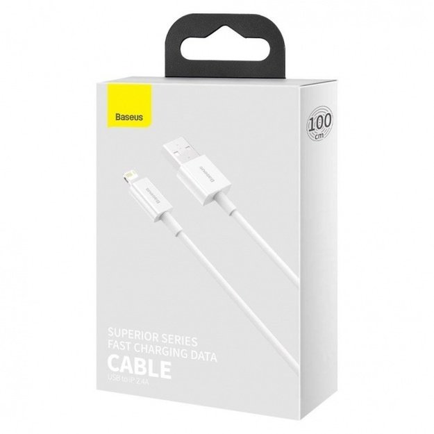 Baseus Superior USB - Lightning cable 2.4A 1m White 3