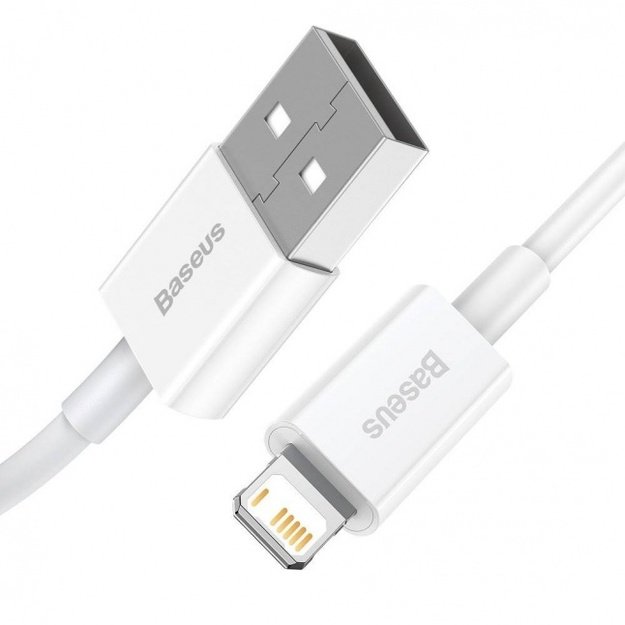 Baseus Superior USB - Lightning cable 2.4A 1m White 1