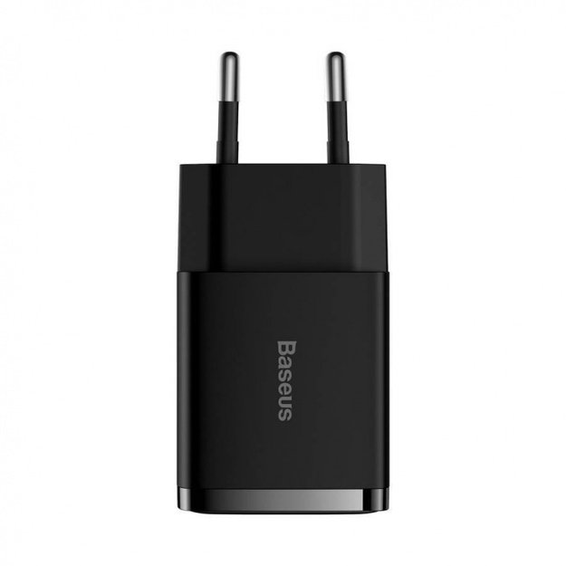 Compact Quick Charger, 2x USB, 10.5W Black 1