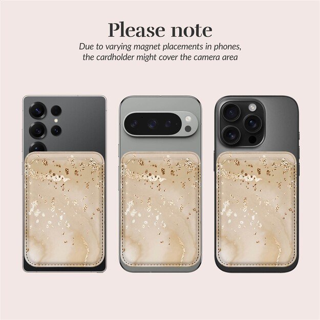 MIO Gold Marble Magsafe Case Compatible Card Holder 2