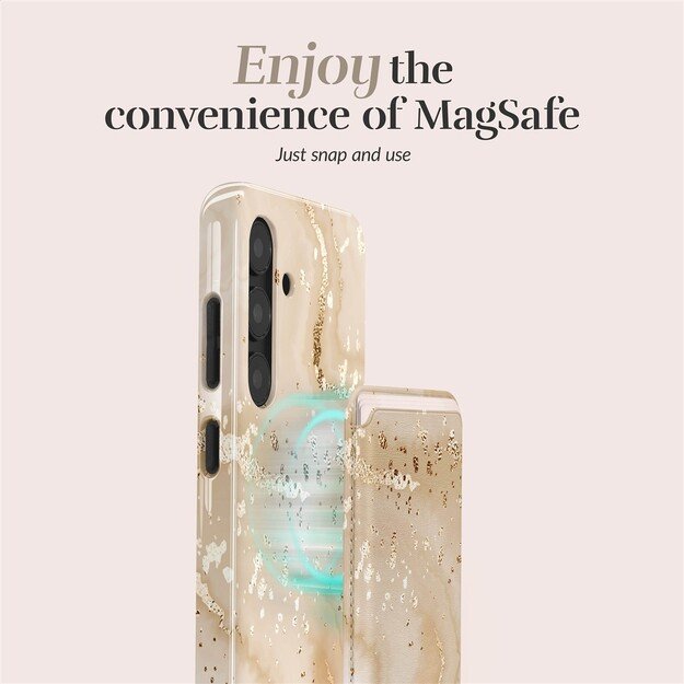 MIO Gold Marble Magsafe Case Compatible Card Holder